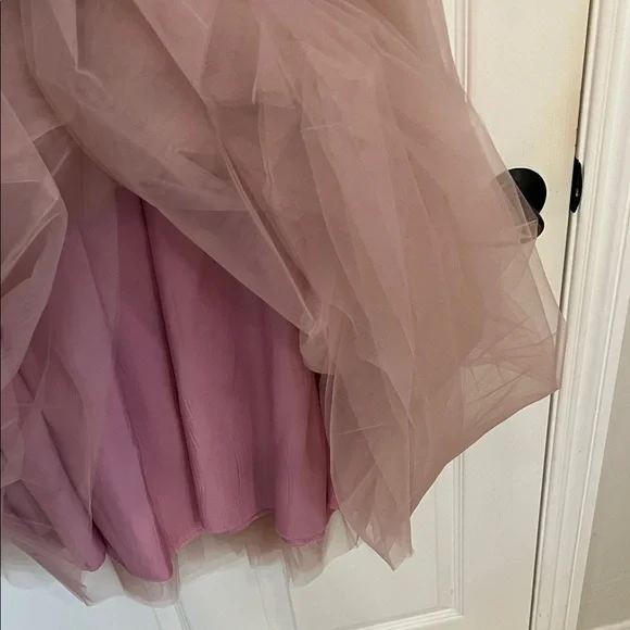 Dusty Pink Long Tutu Party Evening Tulle Skirt XXL - Picture 5 of 7